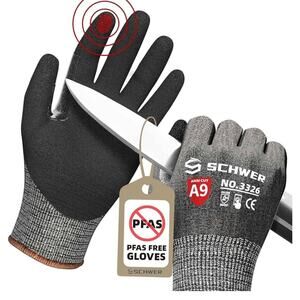 Schwer ProGuard Highest Level Cut Resistant Work Gloves Size large